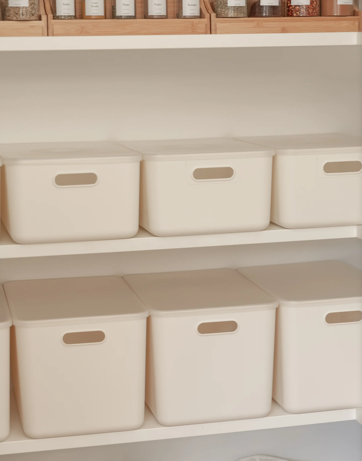 Pure White Storage Basket Wardrobe Drawer