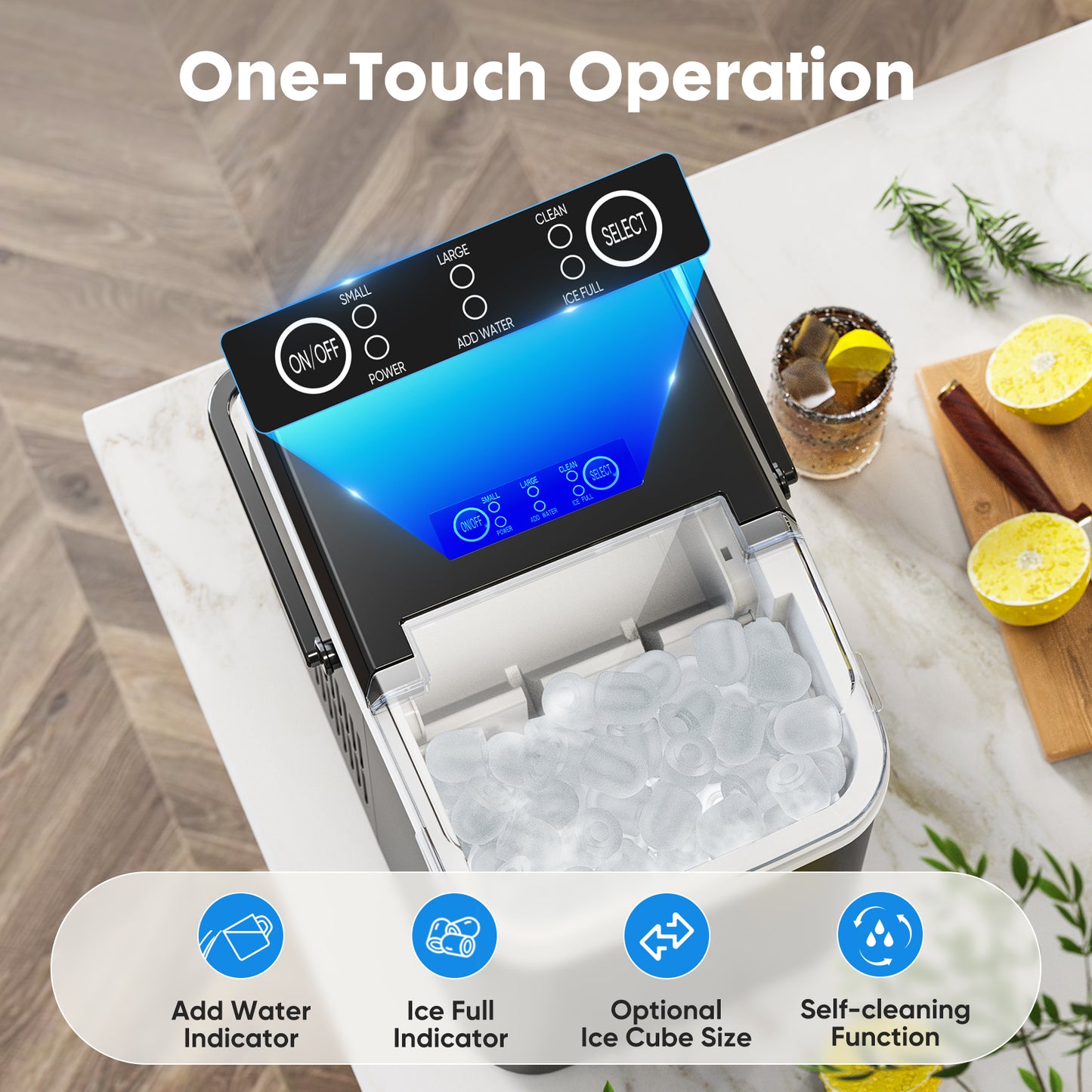 Home Office Crystal Ice maker 12kg