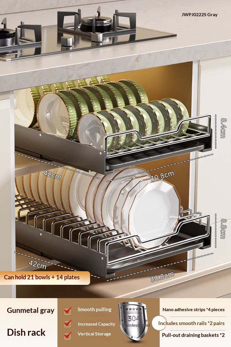 Extendable Pull-Out  Steel Drawer Organiser