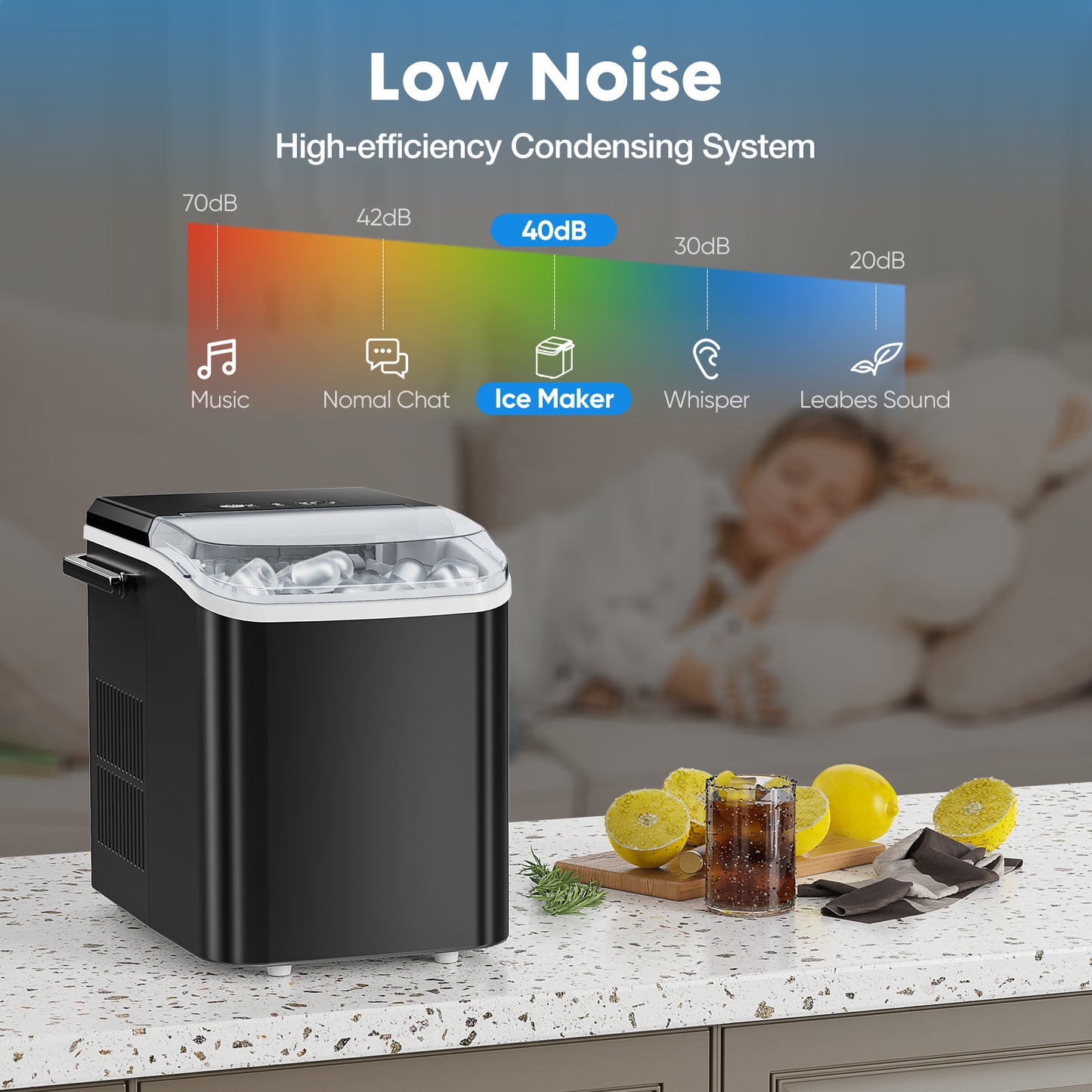 Home Office Crystal Ice maker 12kg