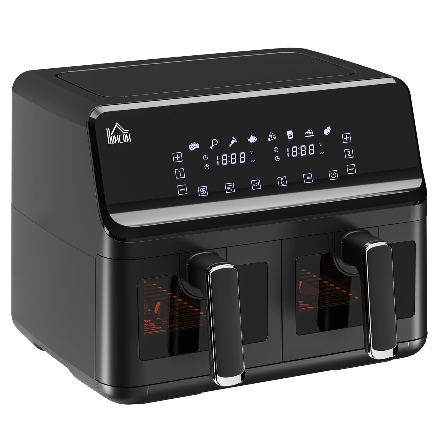 8L Dual Basket Low Fat Cooking Air Fryer